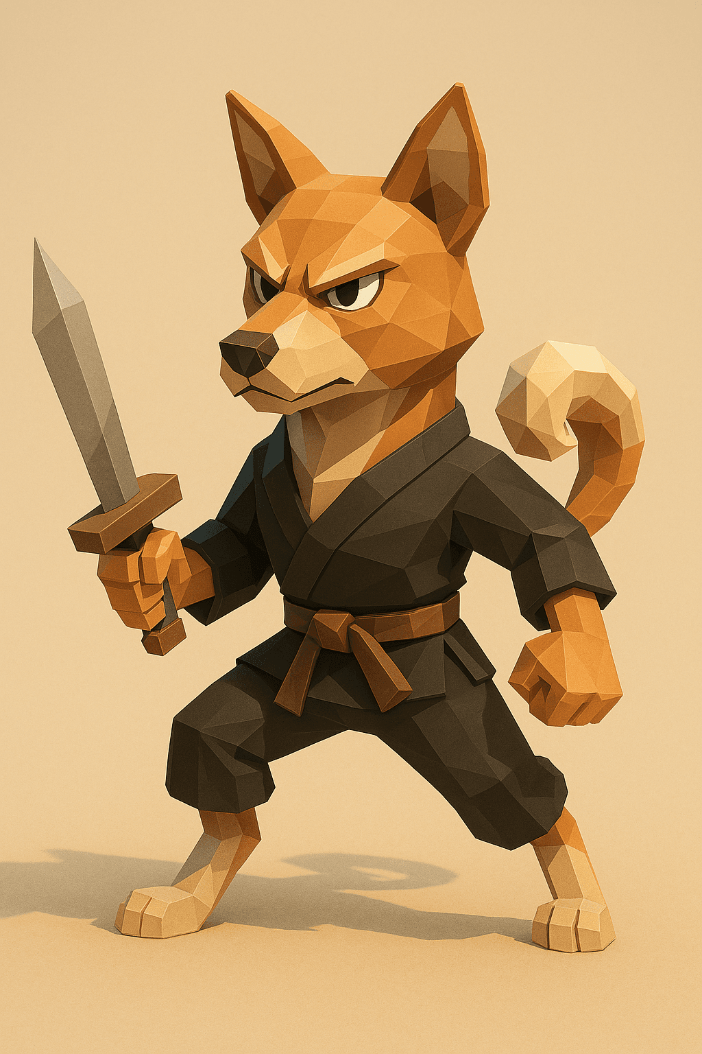 AI generated: ChatGPT Image prompt: A low-poly 3D character design of Paco the Dog wie... (ChatGPT Image - ChatGPT Image)