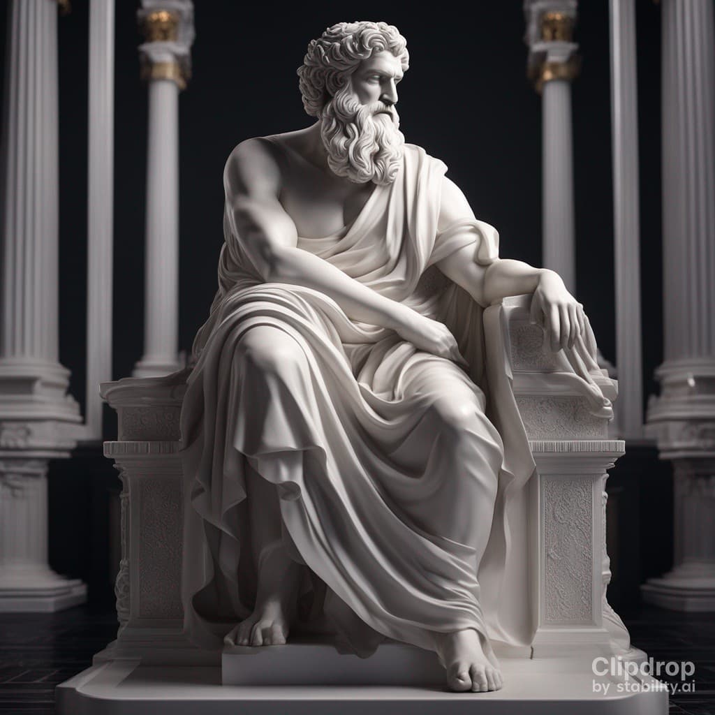 صورة مولدة بالذكاء الاصطناعي: Greek philosopher (نموذج Stable Diffusion - Photography)