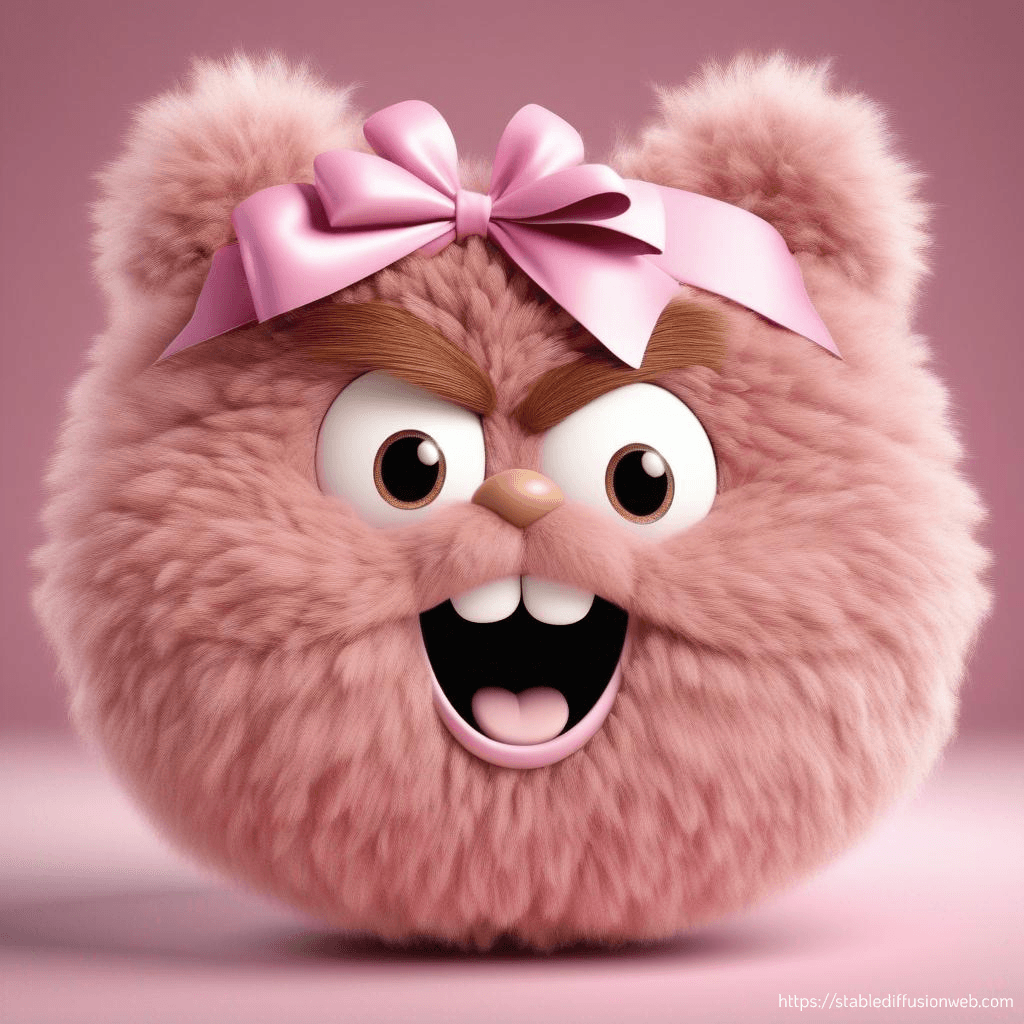 صورة مولدة بالذكاء الاصطناعي: Stable Diffusion prompt: very disgust face brown fluffy character wearing a... (نموذج Stable Diffusion - 3d Renders)