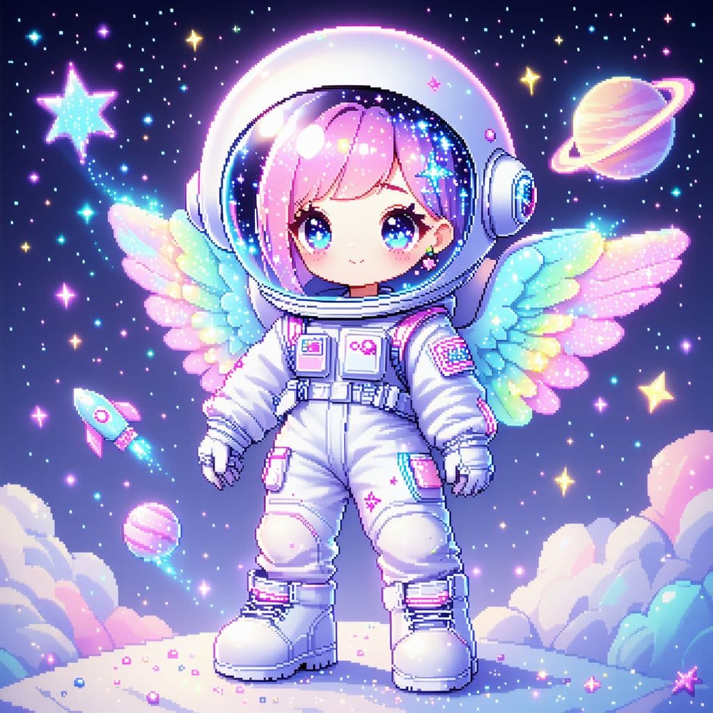 صورة مولدة بالذكاء الاصطناعي: Stable Diffusion prompt: A full-body stylized 2D kawaii illustration of a p... (نموذج Stable Diffusion - Stable Diffusion)