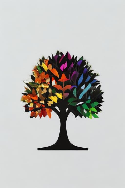 صورة مولدة بالذكاء الاصطناعي: Deliberate prompt: tree logo (نموذج Deliberate - أزياء وموضة)