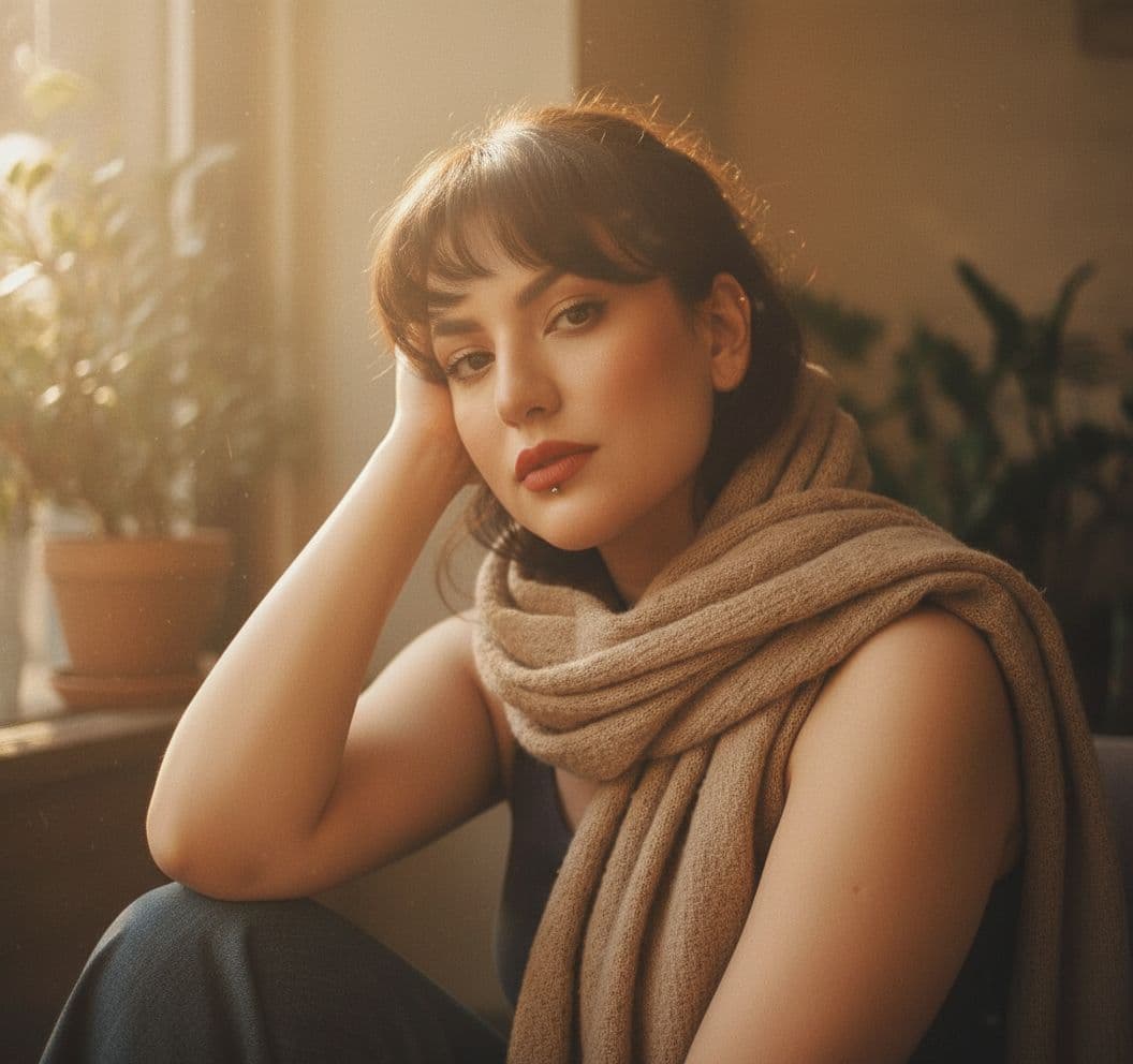 AI generated: Nano Banana prompt: woman posing, soft, atmospheric lighting --chaos 7... (Nano Banana - Nano Banana)