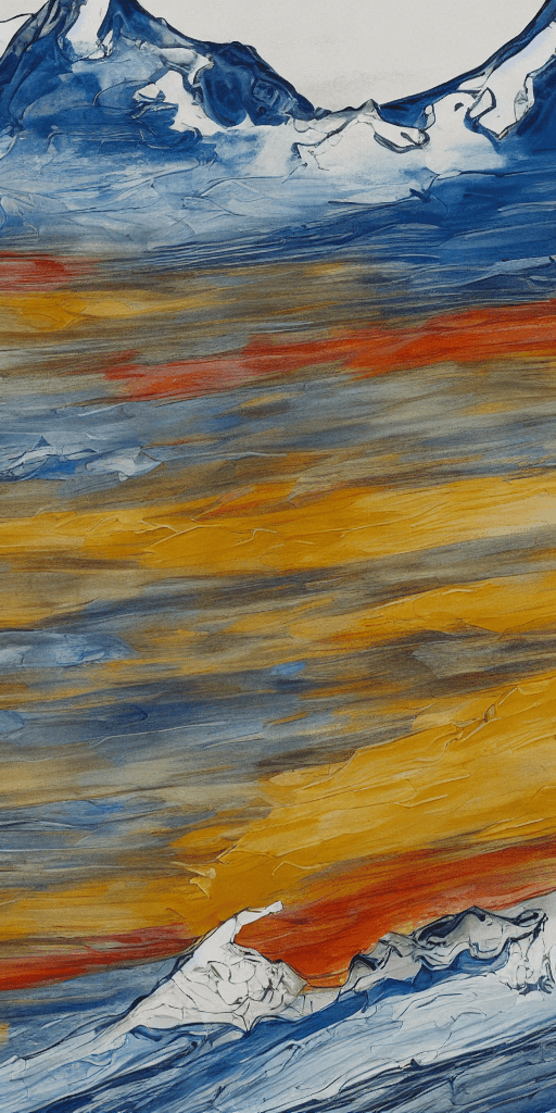 AI generated: Stable Diffusion prompt: Abstract painting, illustration of landscape at th... (Stable Diffusion - Concept Art)