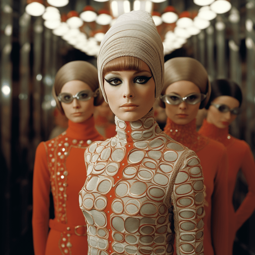 Midjourney prompt: high fashion, vogue, 1967 - Midjourney