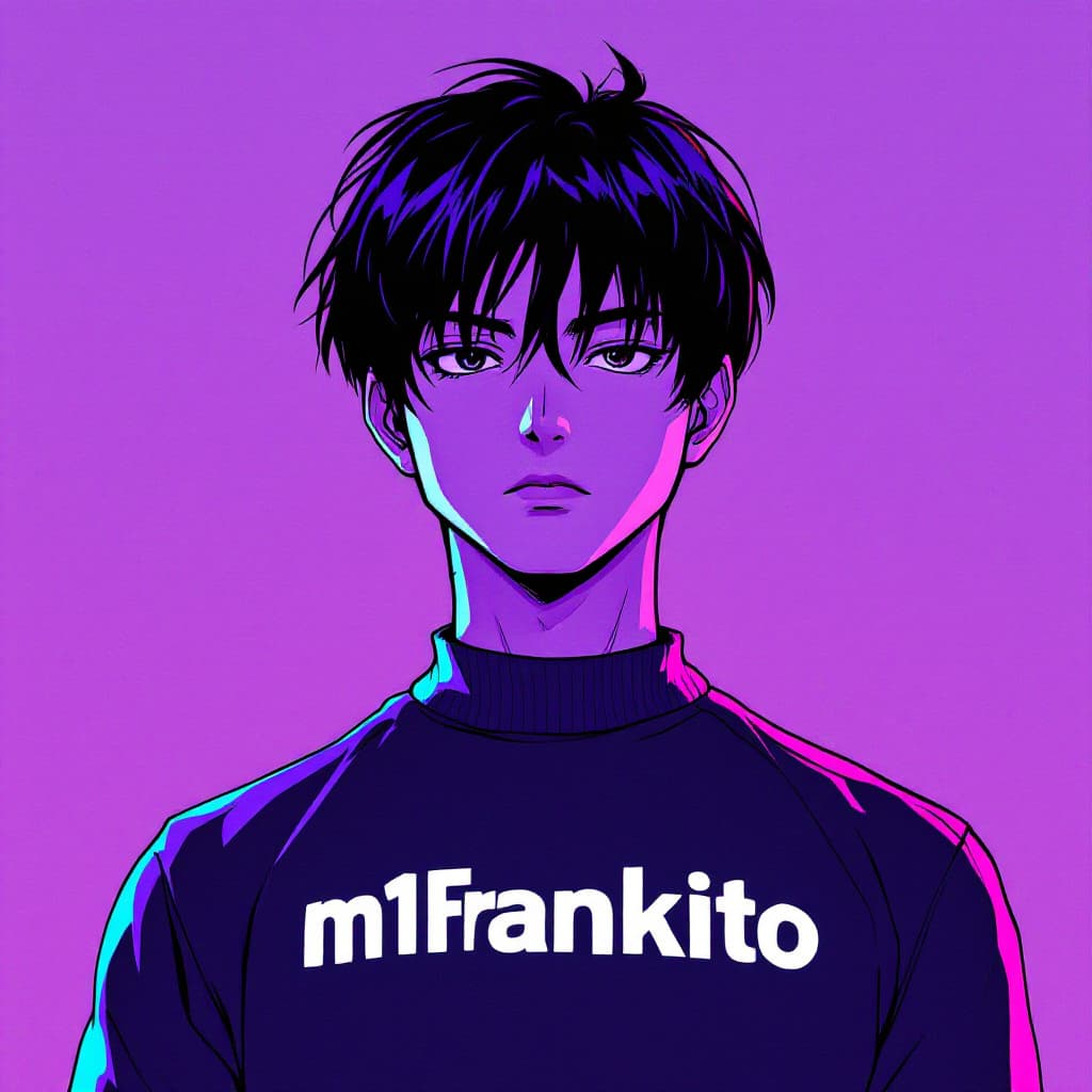 صورة مولدة بالذكاء الاصطناعي: FLUX prompt: 1990s, anime boy, short dark hair, serious face, l... (نموذج FLUX - FLUX)