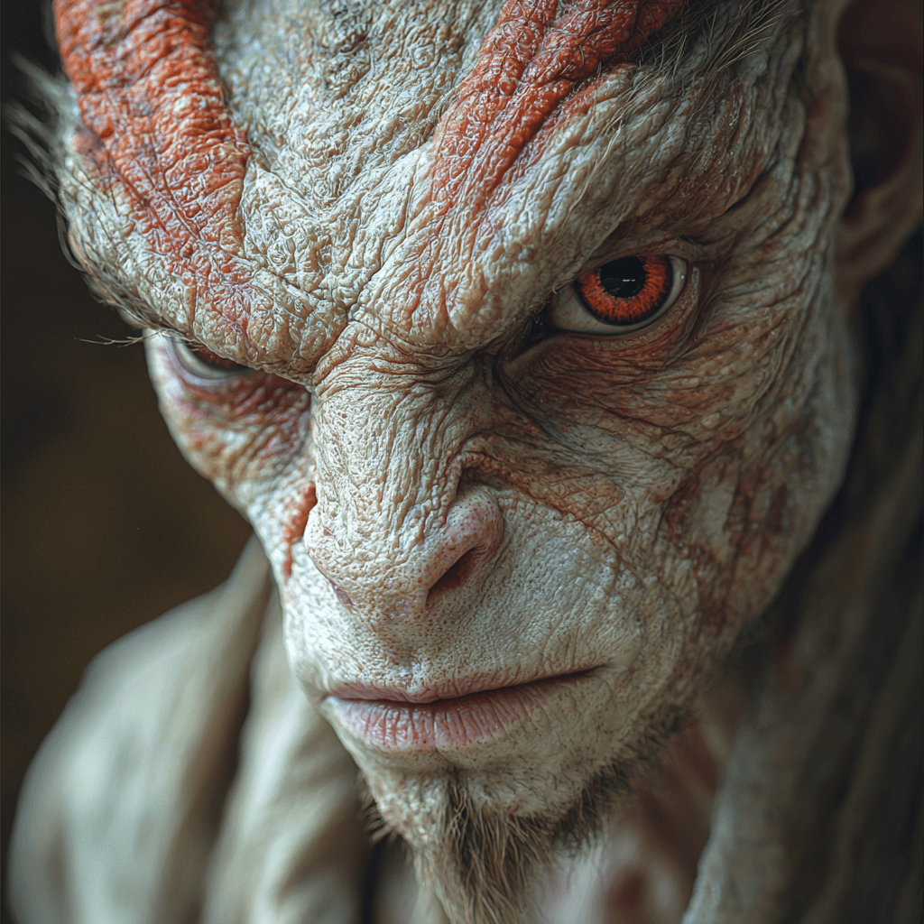 AI generated: Midjourney prompt: a dslr photograph of a mythical creature humanoid ... (Midjourney - Portraits)