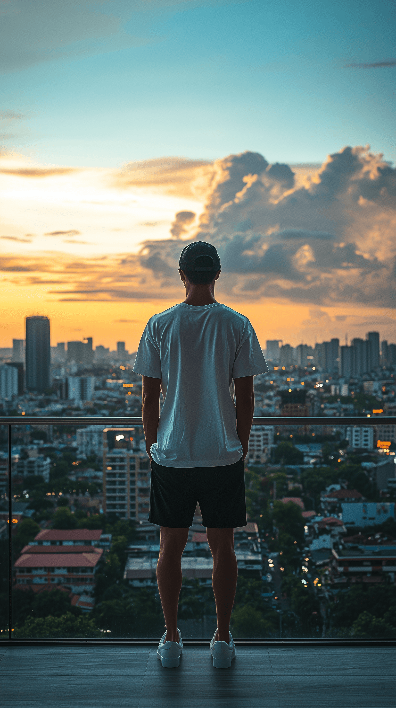 صورة مولدة بالذكاء الاصطناعي: Midjourney prompt: high-resolution image of a male model standing on ... (نموذج Midjourney - أزياء وموضة)