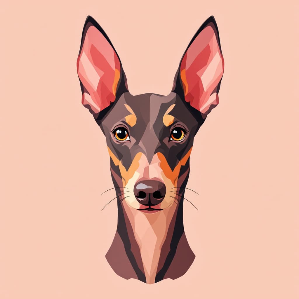 AI generated: FLUX prompt: portrait of a portuguese Podenco Dog, symmetrical,... (FLUX - FLUX)