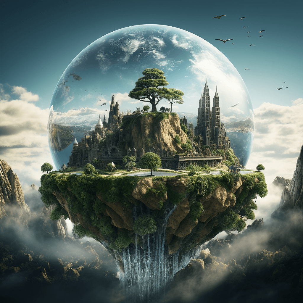 Midjourney prompt: Alternative Earth - Midjourney
