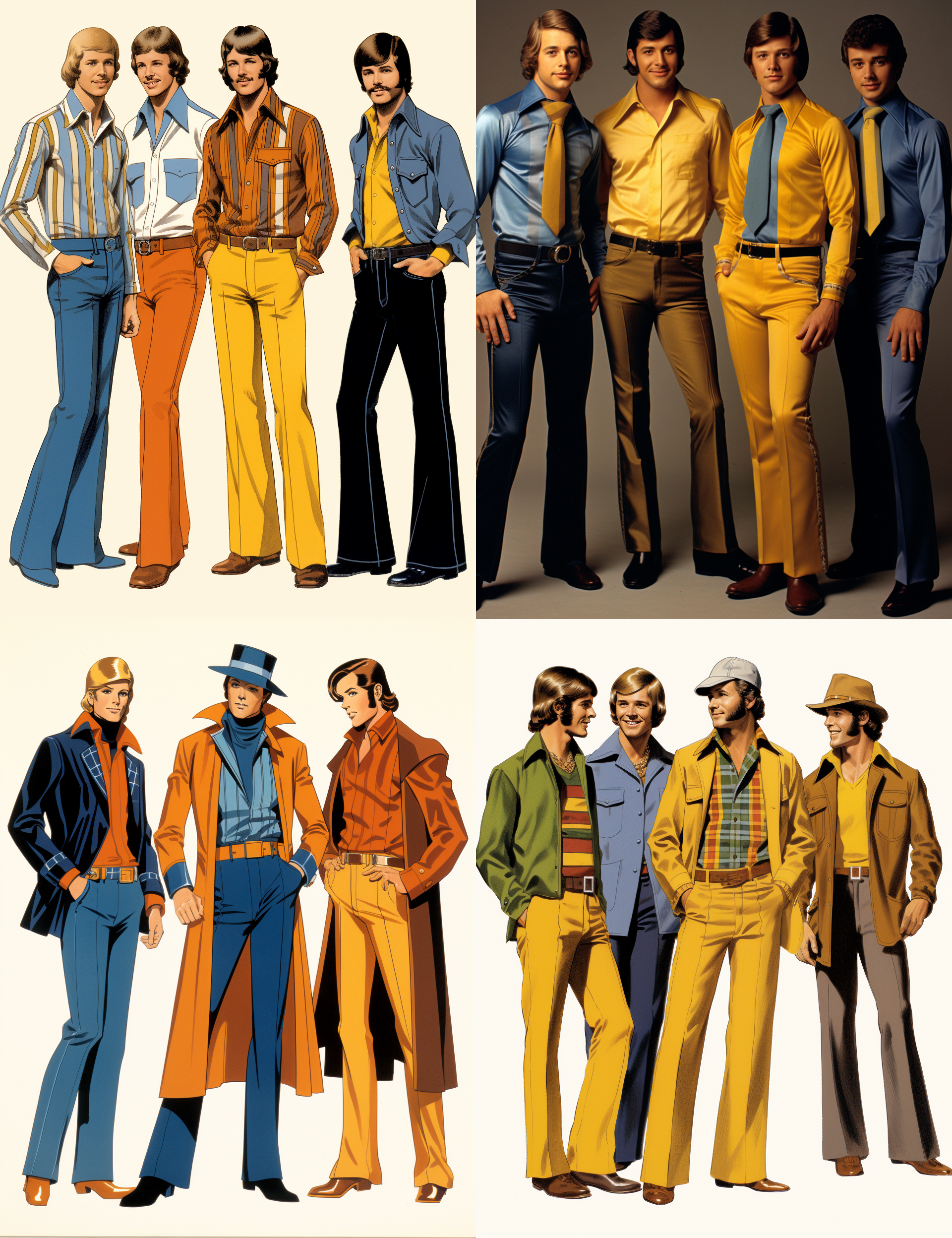 صورة مولدة بالذكاء الاصطناعي: Midjourney prompt: person 1960s fashion look book 672 in this collect... (نموذج Midjourney - أزياء وموضة)