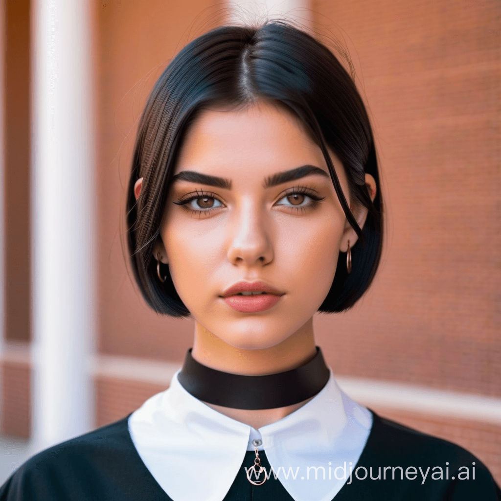 صورة مولدة بالذكاء الاصطناعي: Midjourney prompt: girl collar (نموذج Midjourney - Portraits)