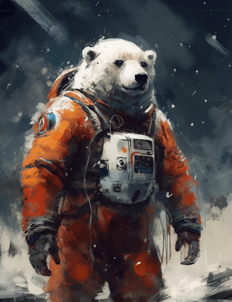 Polar Bear Astronaut - Midjourney
