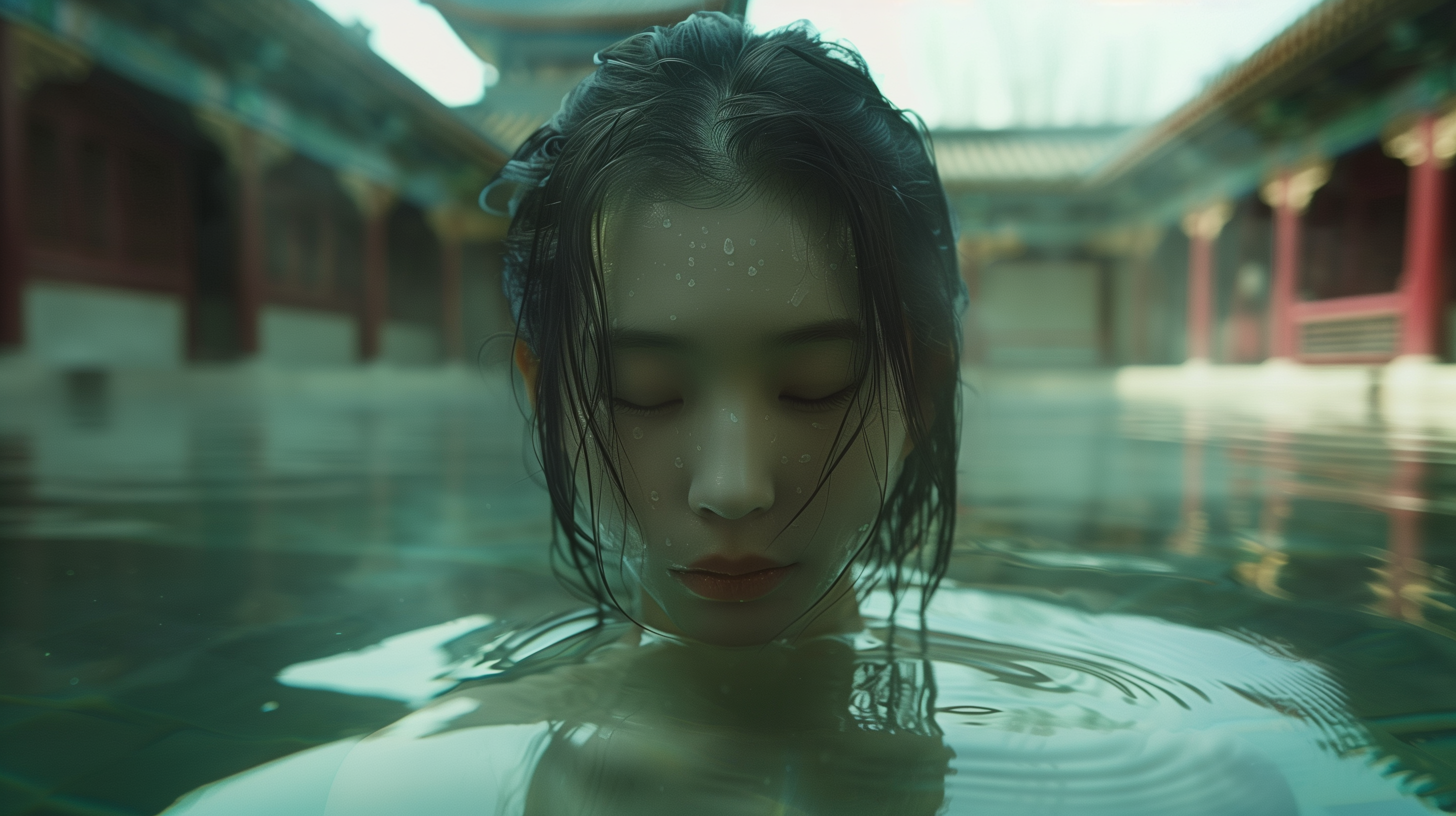 AI generated: Midjourney prompt: A Chinese courtyard, Ancient style, A beautiful cr... (Midjourney - Photography)