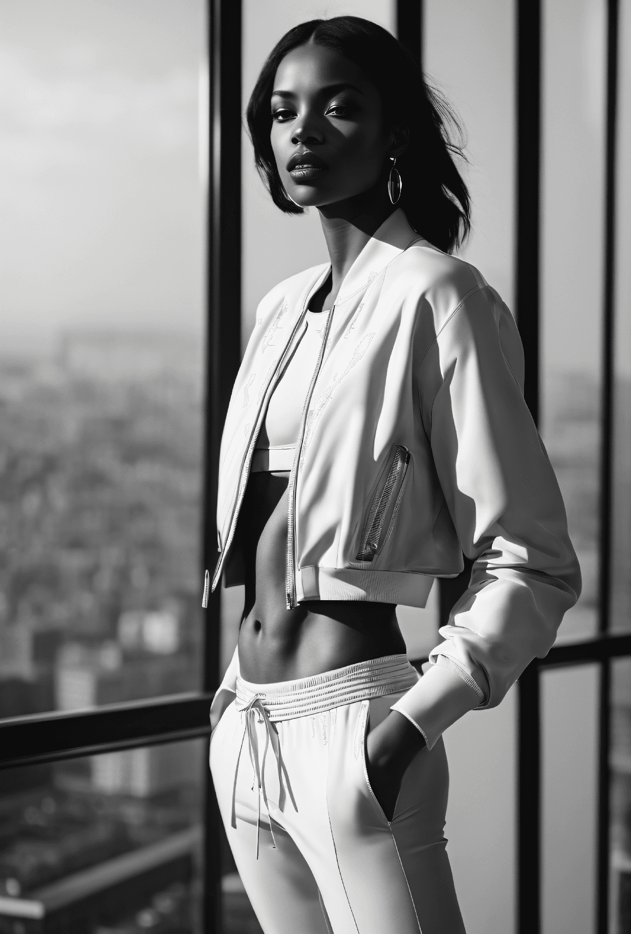 صورة مولدة بالذكاء الاصطناعي: Fashion shot (نموذج Stable Diffusion - أزياء وموضة)