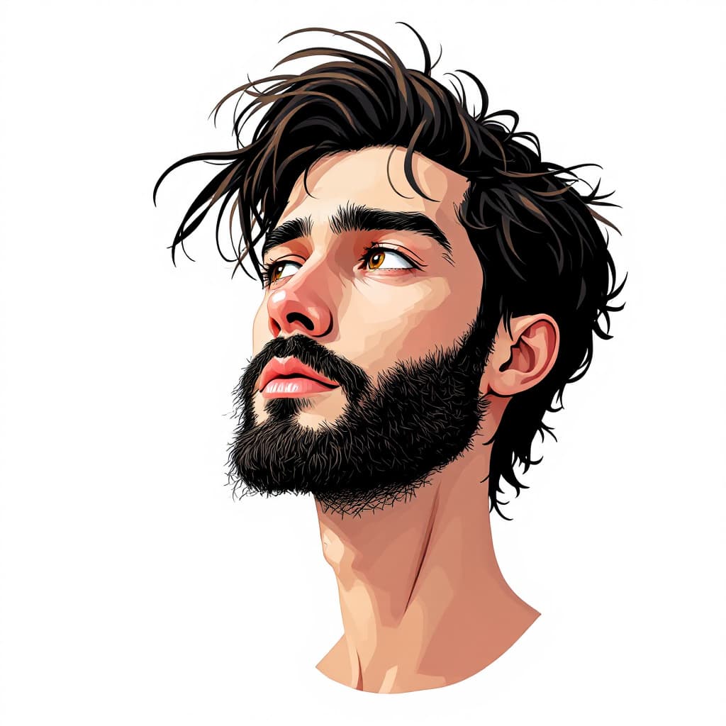 AI generated: FLUX prompt: a simple cartoon of a man, white background, I can... (FLUX - FLUX)