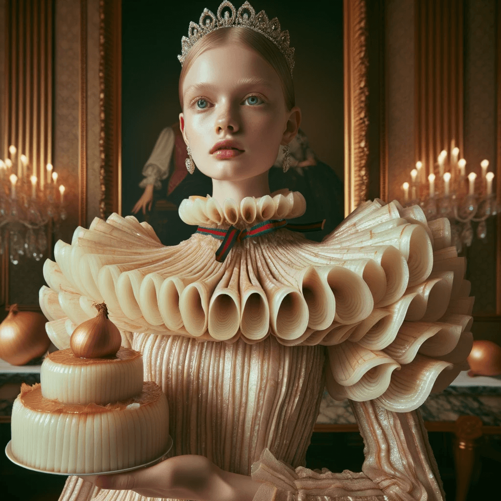 صورة مولدة بالذكاء الاصطناعي: DALL·E prompt: Fashion Photography: A hyper-realistic, surreal po... (نموذج DALL·E - أزياء وموضة)