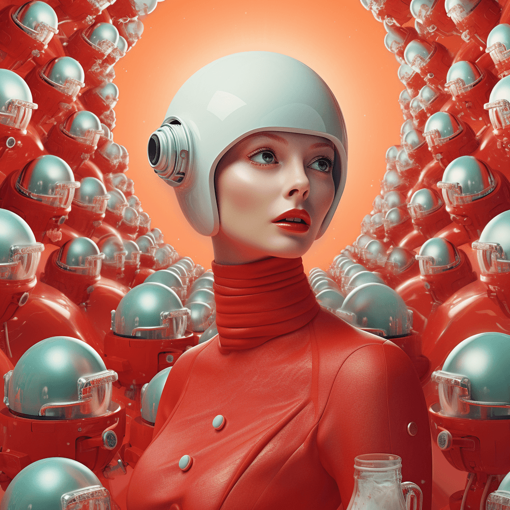 صورة مولدة بالذكاء الاصطناعي: Midjourney prompt: soda ad, in the stlyle of futuristic brand (نموذج Midjourney - Concept Art)