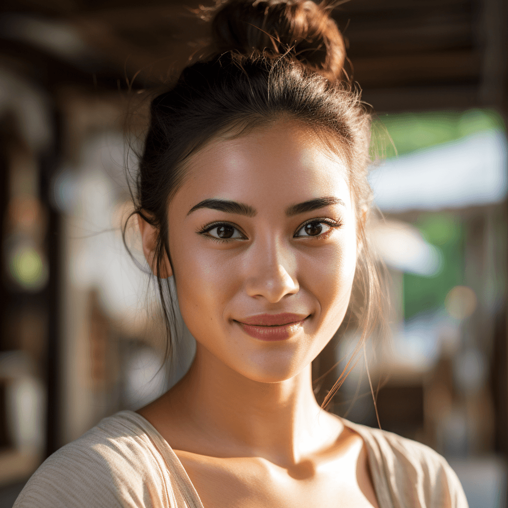 AI generated: Skincare commercial of Bangkok woman (Midjourney - Photography)