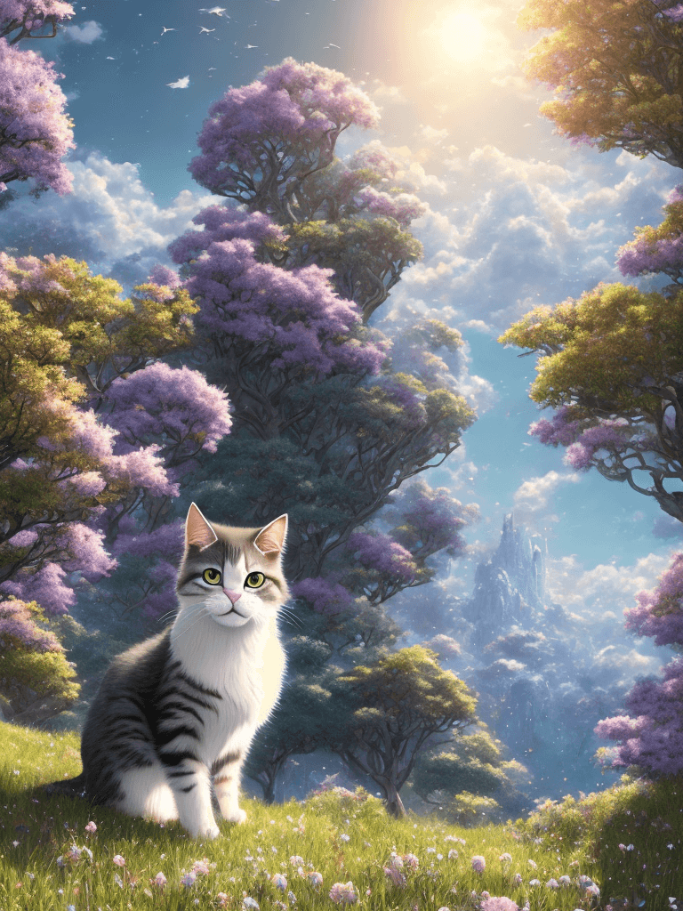 AI generated: Openjourney prompt: poster of cat| animal| standing alone on hill| cen... (Openjourney - Concept Art)
