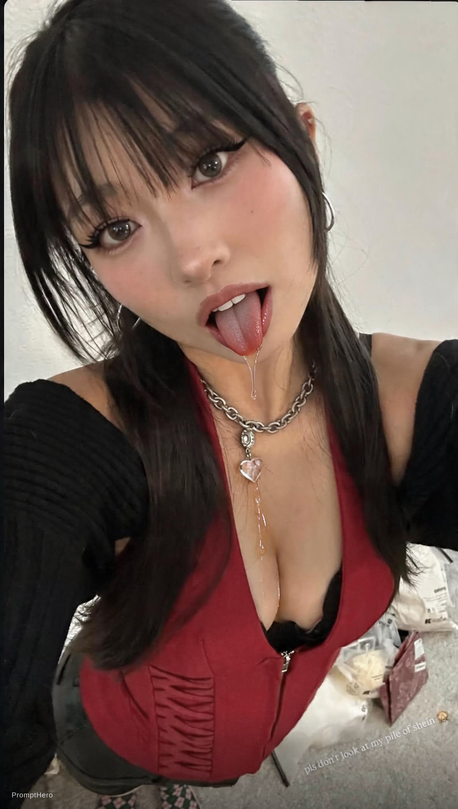 AI generated: Seedream 5 prompt: do not change any facial features, except tongue h... (Seedream 5 - Seedream 5)