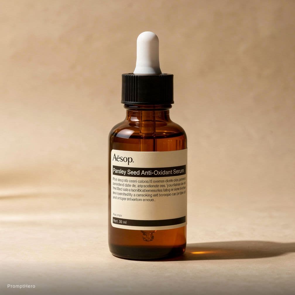 صورة مولدة بالذكاء الاصطناعي: Hero prompt: Detailed shot, Aesop's Parsley Seed Anti-Oxidant S... (نموذج Hero - Hero)