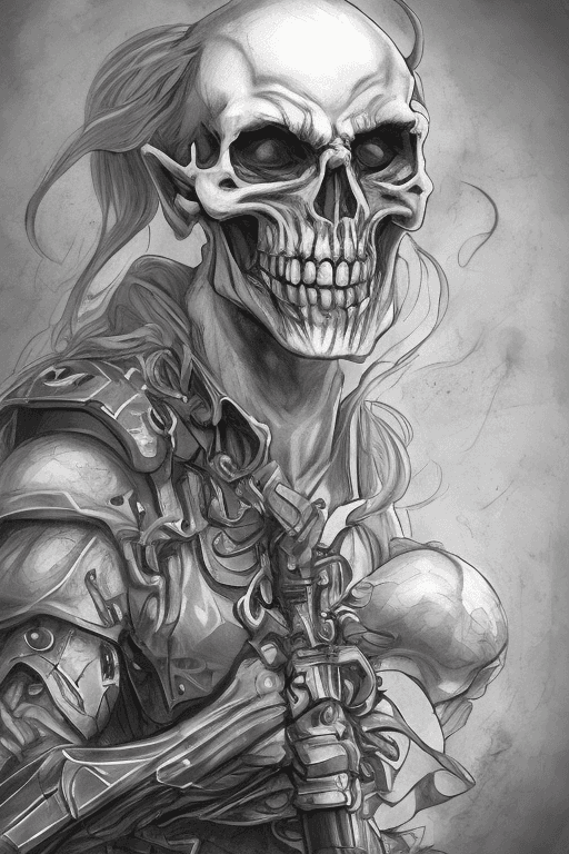 AI generated: Openjourney prompt: a full body game character sketch villain wearing ... (Openjourney - Character Design)