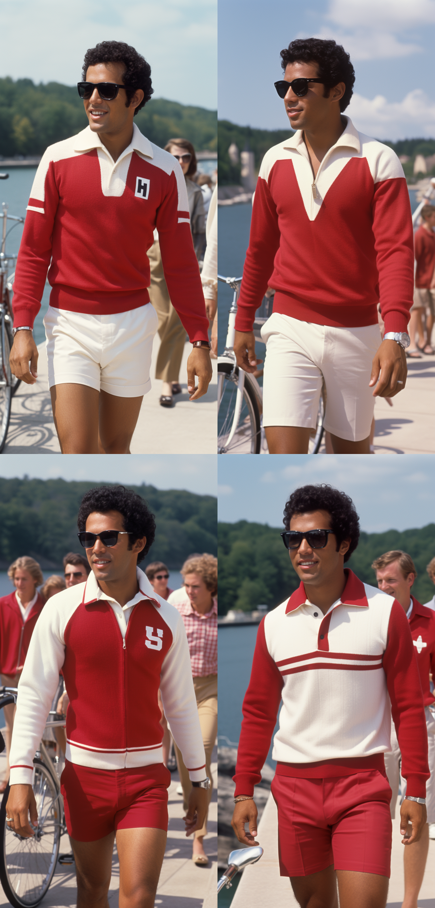 AI generated: Midjourney prompt: vintage photo of a handsome black man wearing whit... (Midjourney - Fashion)