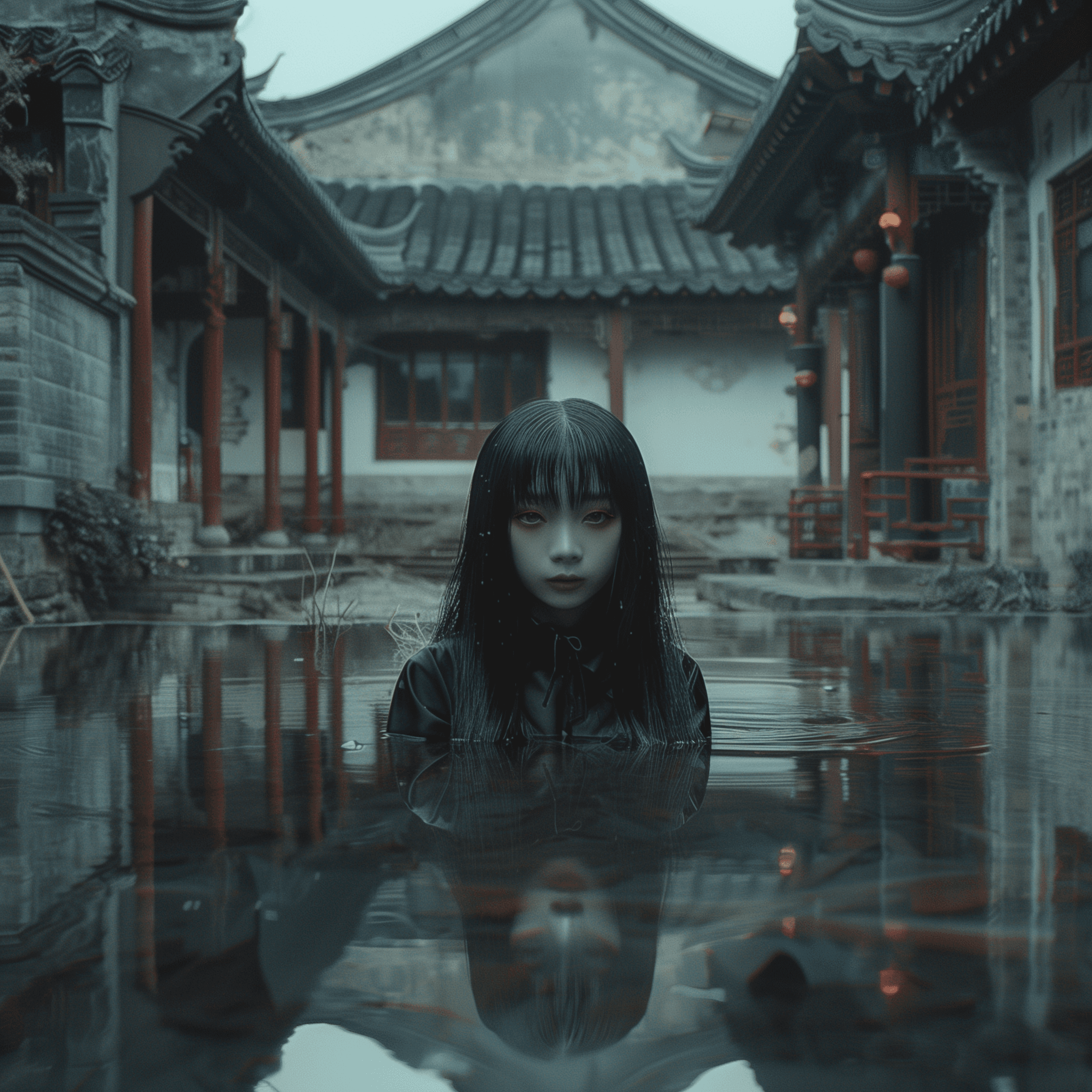 صورة مولدة بالذكاء الاصطناعي: Midjourney prompt: A Chinese courtyard, Ancient style, A beautiful cr... (نموذج Midjourney - Portraits)