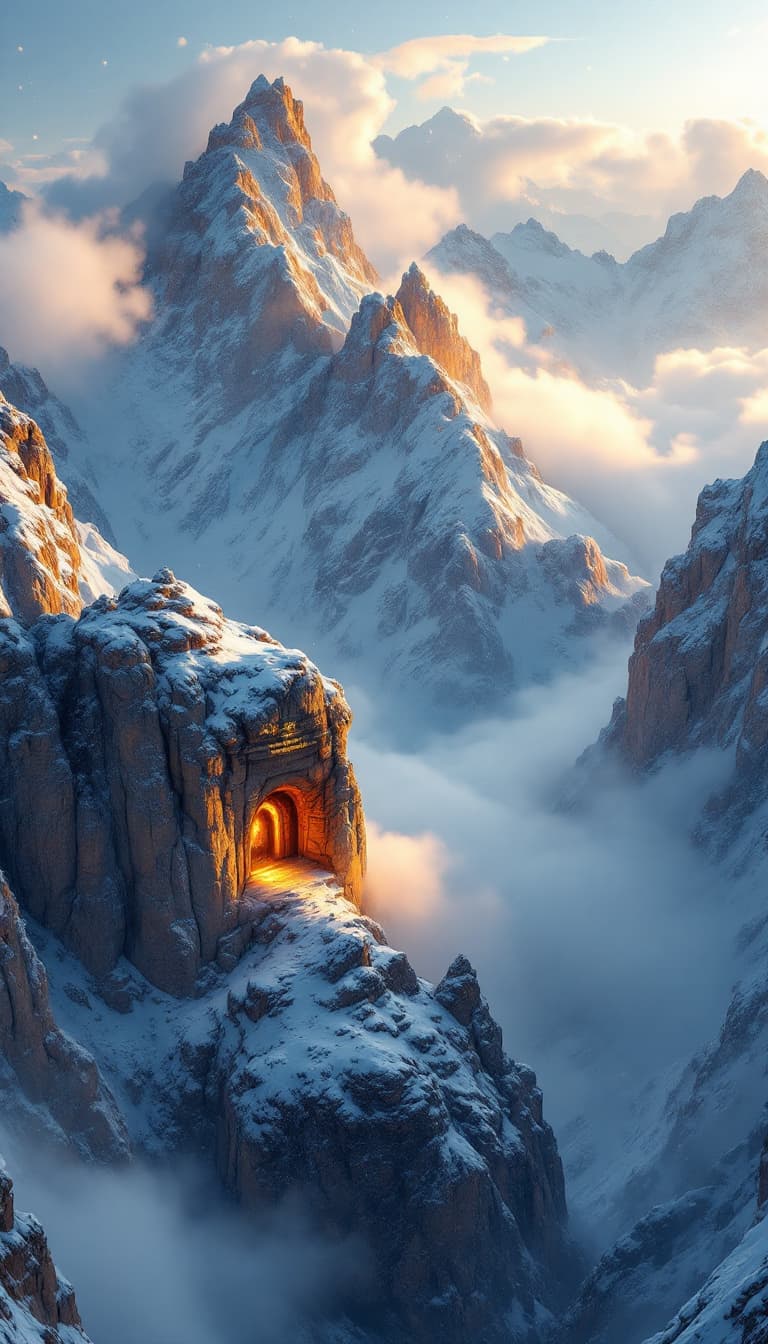 صورة مولدة بالذكاء الاصطناعي: FLUX prompt: 📌 Scene 1: Aerial View of the Himalayan Mountains... (نموذج FLUX - FLUX)