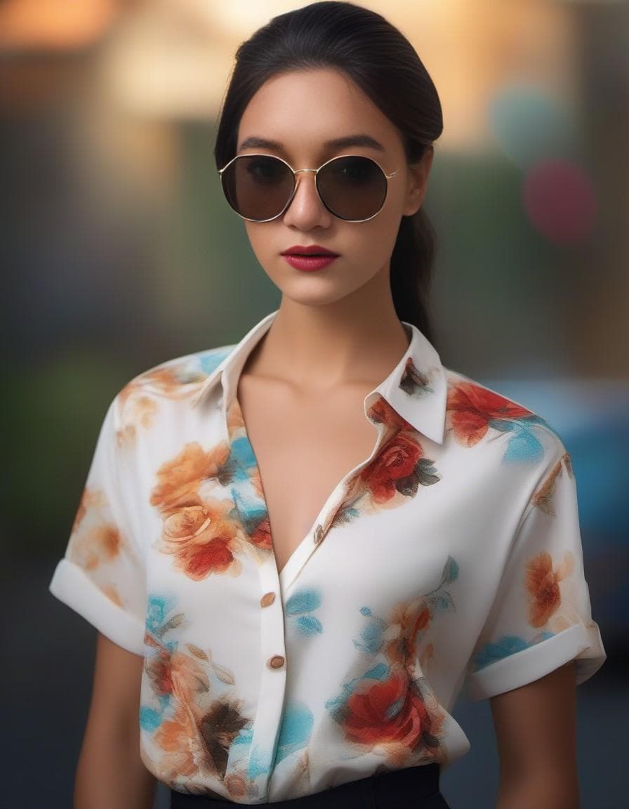AI generated: Midjourney prompt: black hair, a portrait of a young southeast asian ... (Midjourney - Fashion)