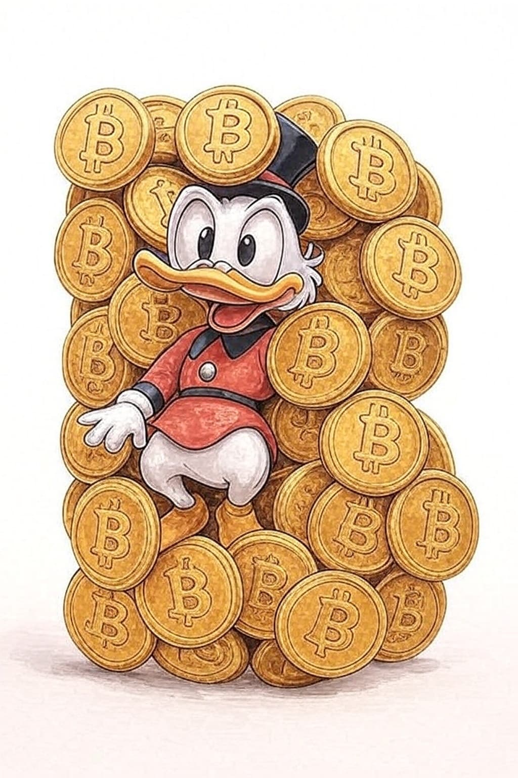صورة مولدة بالذكاء الاصطناعي: B for Bitcoin (نموذج ChatGPT Image - ChatGPT Image)