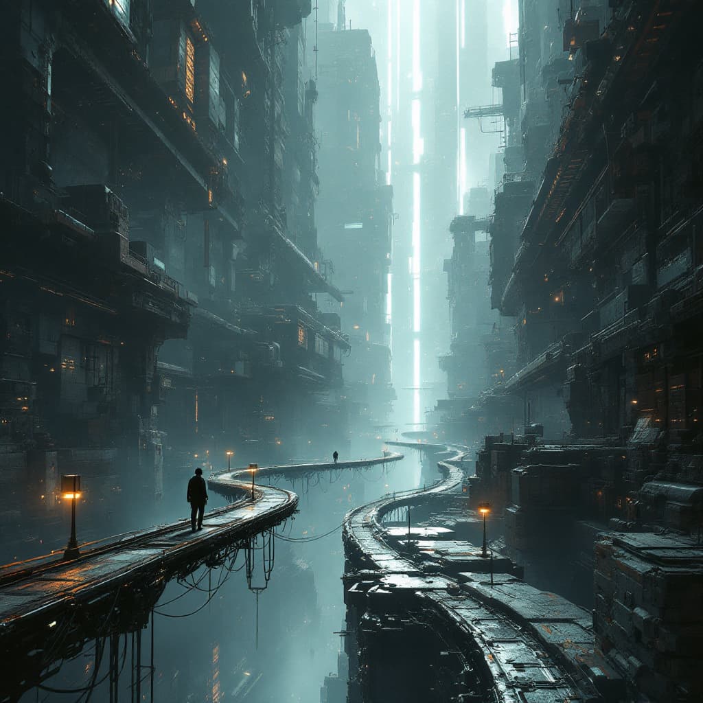 AI generated: FLUX prompt: sci-fi art, reminiscent of classic cyberpunk theme... (FLUX - FLUX)