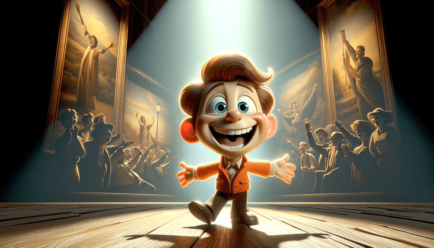 صورة مولدة بالذكاء الاصطناعي: ChatGPT Image prompt: A high-detail Pixar-style cartoon character in a j... (نموذج ChatGPT Image - Character Design)