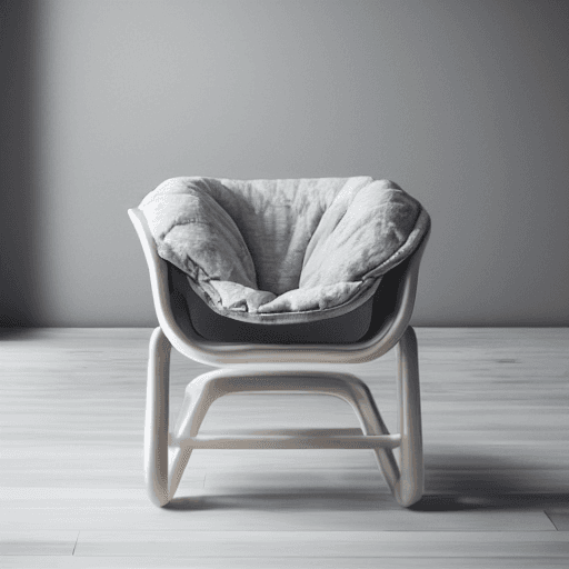 صورة مولدة بالذكاء الاصطناعي: Stable Diffusion prompt: photo of a ultra realistic baby chair, soft light,... (نموذج Stable Diffusion - Logo Icon Design)