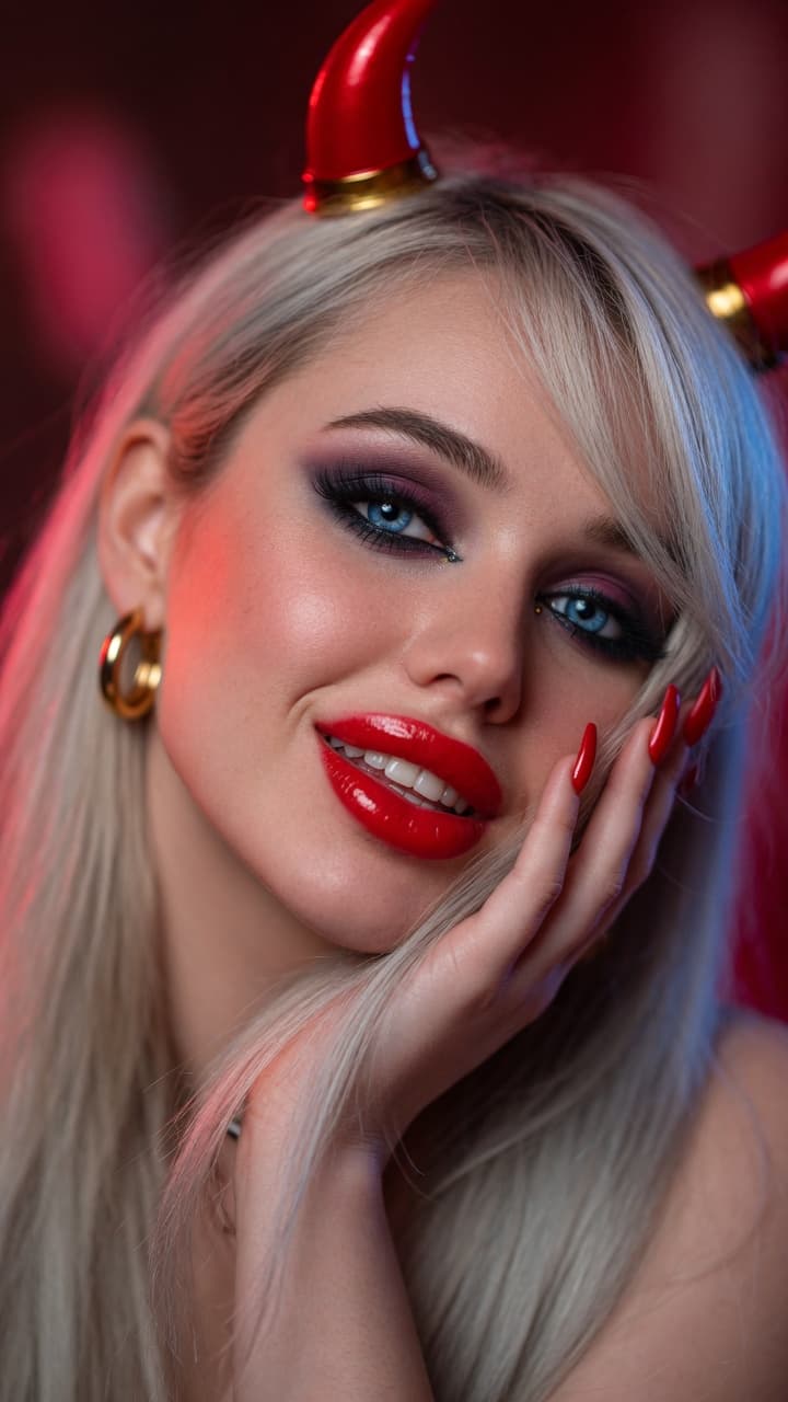 صورة مولدة بالذكاء الاصطناعي: Photorealistic close-up portrait of a stunning 20 ... (نموذج PromptHero - Other AI Models)