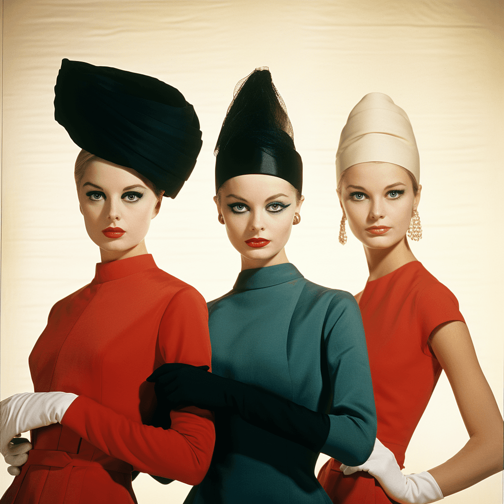 Midjourney prompt: high fashion, vogue, 1962 - Midjourney