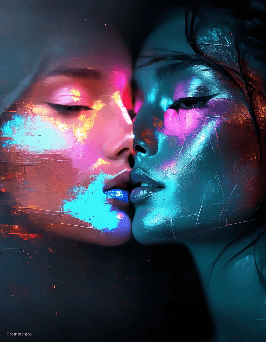 AI generated: Stable Diffusion prompt: Combine the two images, meaning the colors, the me... (Stable Diffusion - Stable Diffusion)