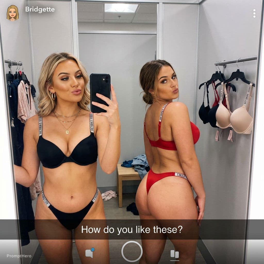AI generated: Nano Banana prompt: Two gorgeous 21 year old white women take a mirror... (Nano Banana - Nano Banana)