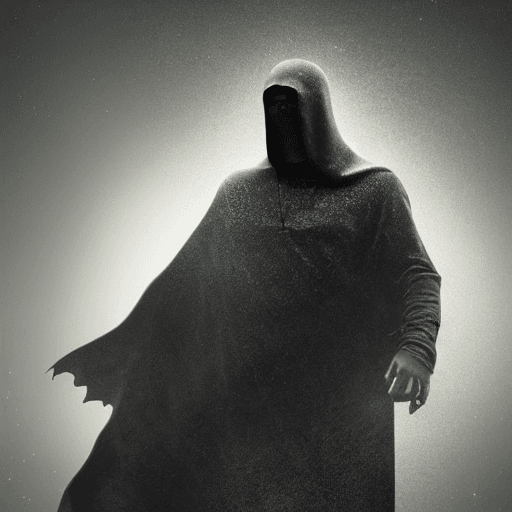 AI generated: Stable Diffusion prompt: levitating dark cloaked figure with Nike swoosh on... (Stable Diffusion - Stable Diffusion)