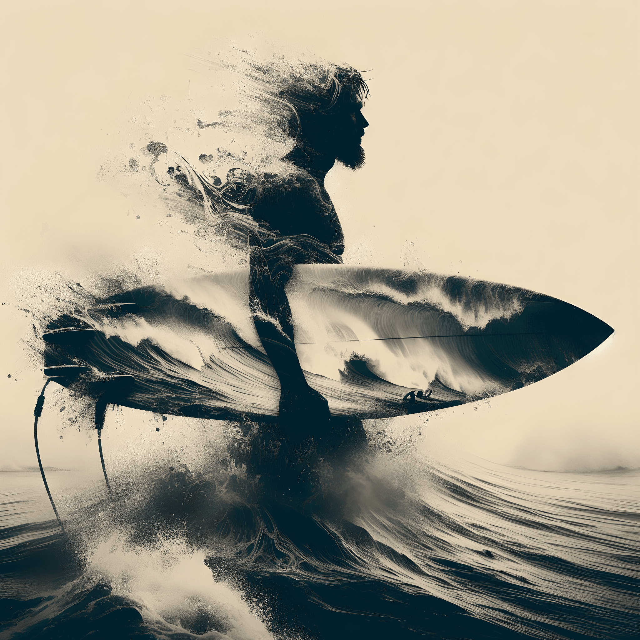 Surfer's Theory - DALL·E