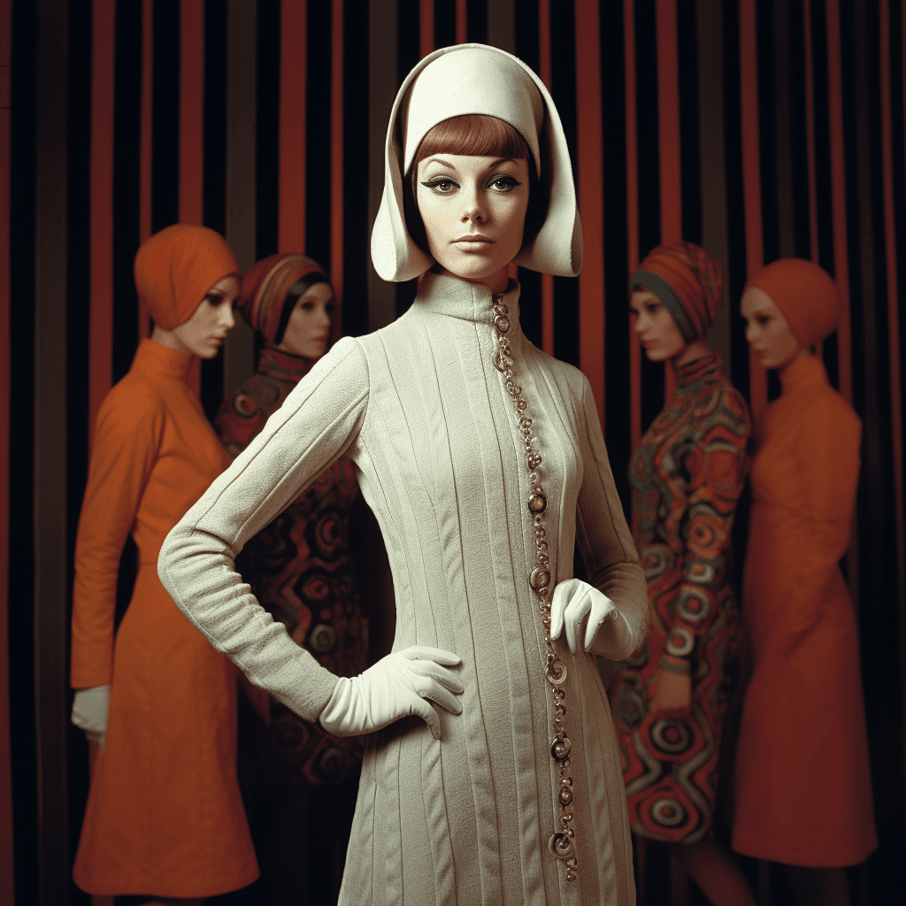 Midjourney prompt: high fashion, vogue, 1967 - Midjourney