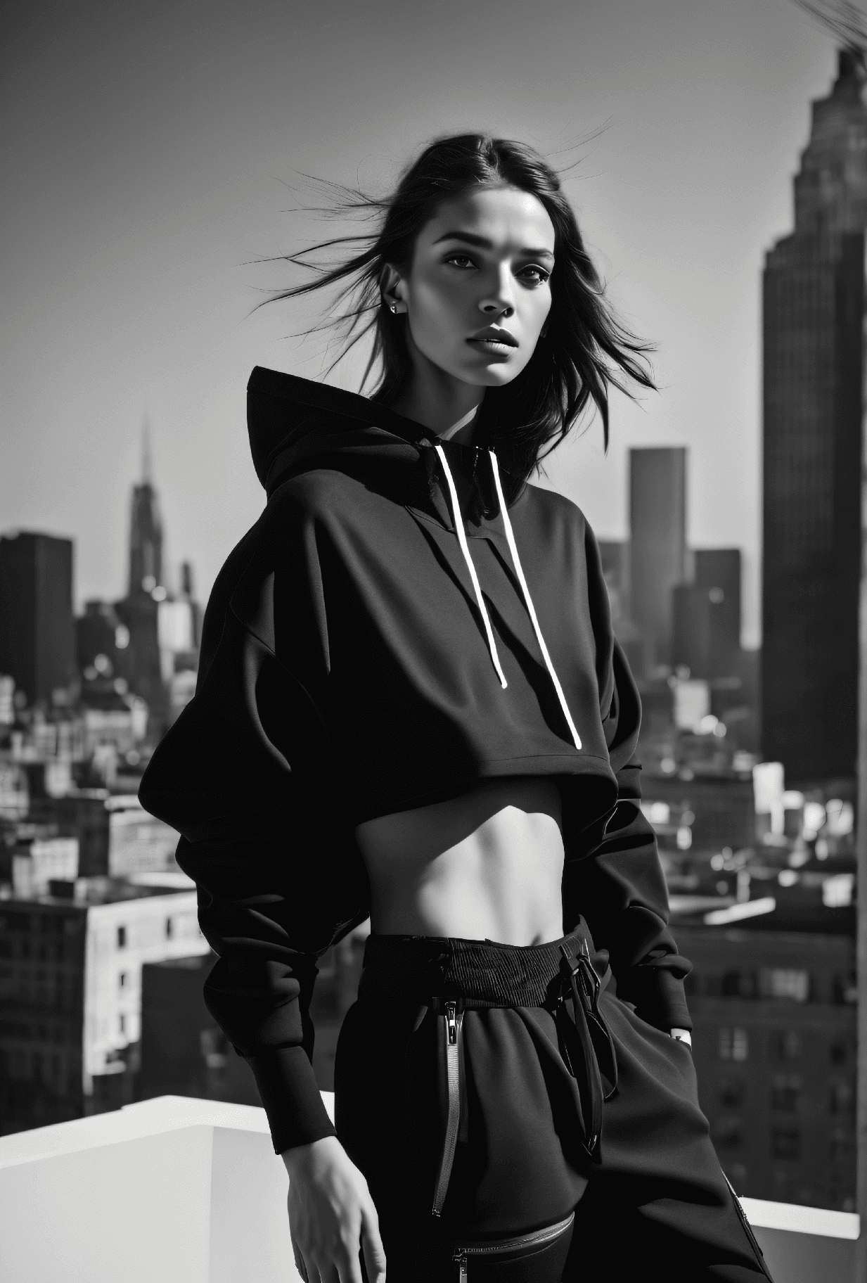 صورة مولدة بالذكاء الاصطناعي: Fashion shot (نموذج Stable Diffusion - أزياء وموضة)