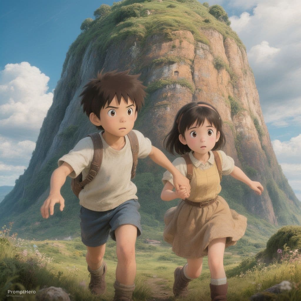 صورة مولدة بالذكاء الاصطناعي: موجه Hero: لوحة رقمية مفصلة جداً لصبي صغير و... (نموذج Hero - Hero)