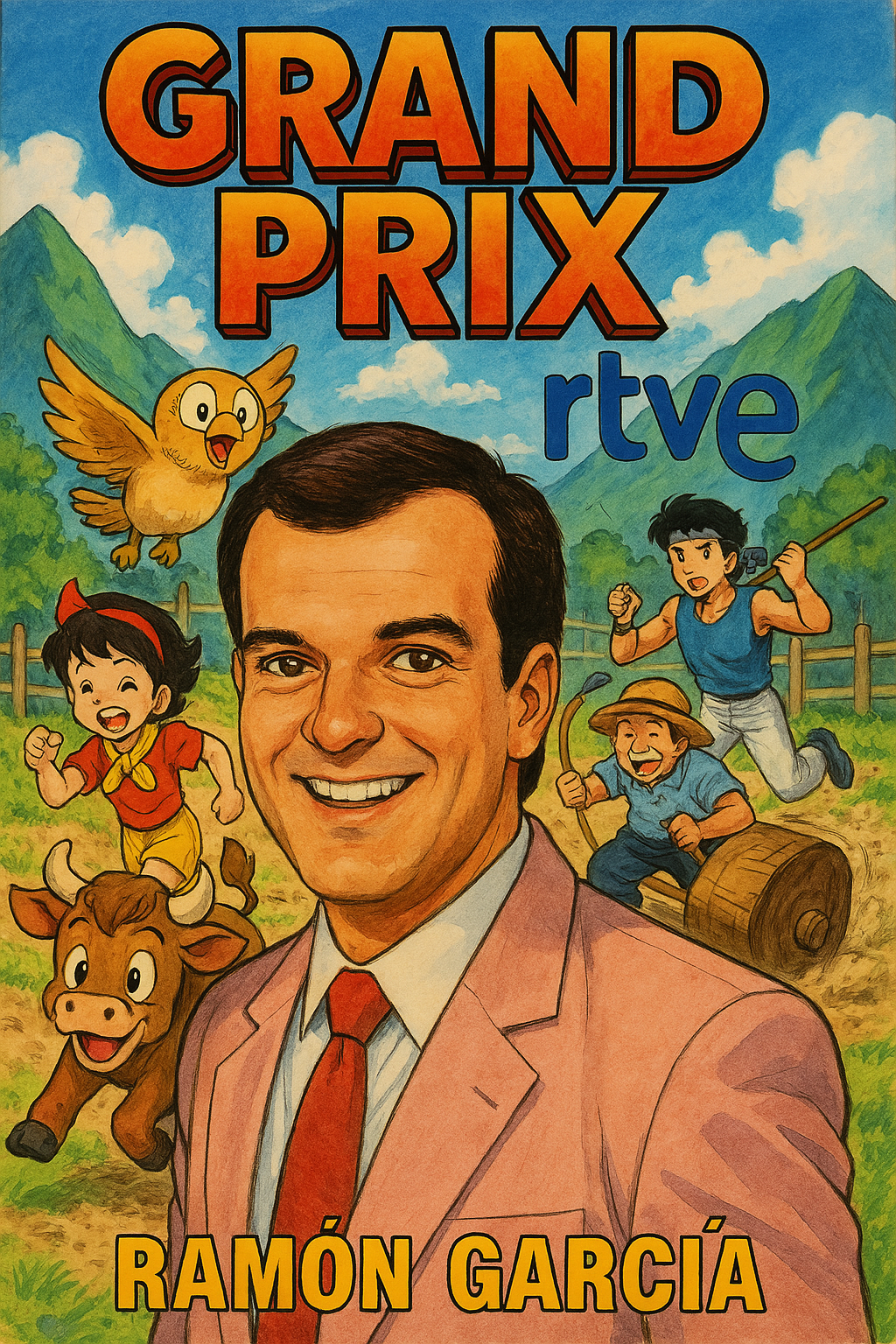 AI generated: ChatGPT Image prompt: 1980s japanese anime poster art for Grand Prix in ... (ChatGPT Image - ChatGPT Image)