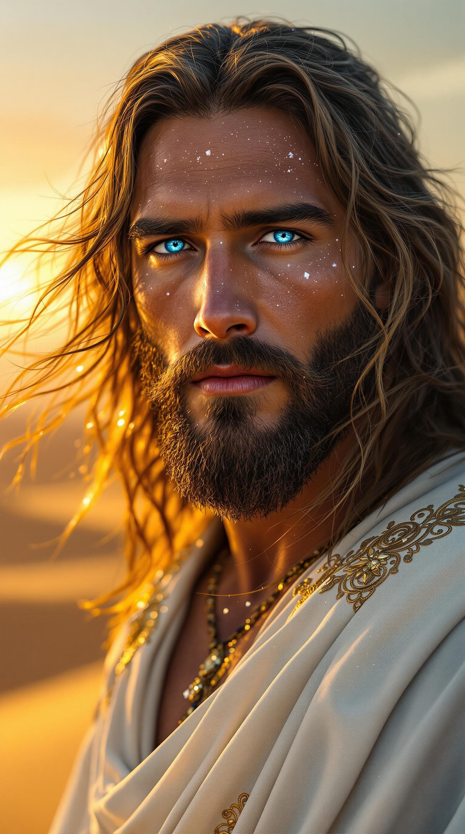 AI generated: FLUX prompt: A hyper-realistic close-up portrait of Jesus Chris... (FLUX - FLUX)