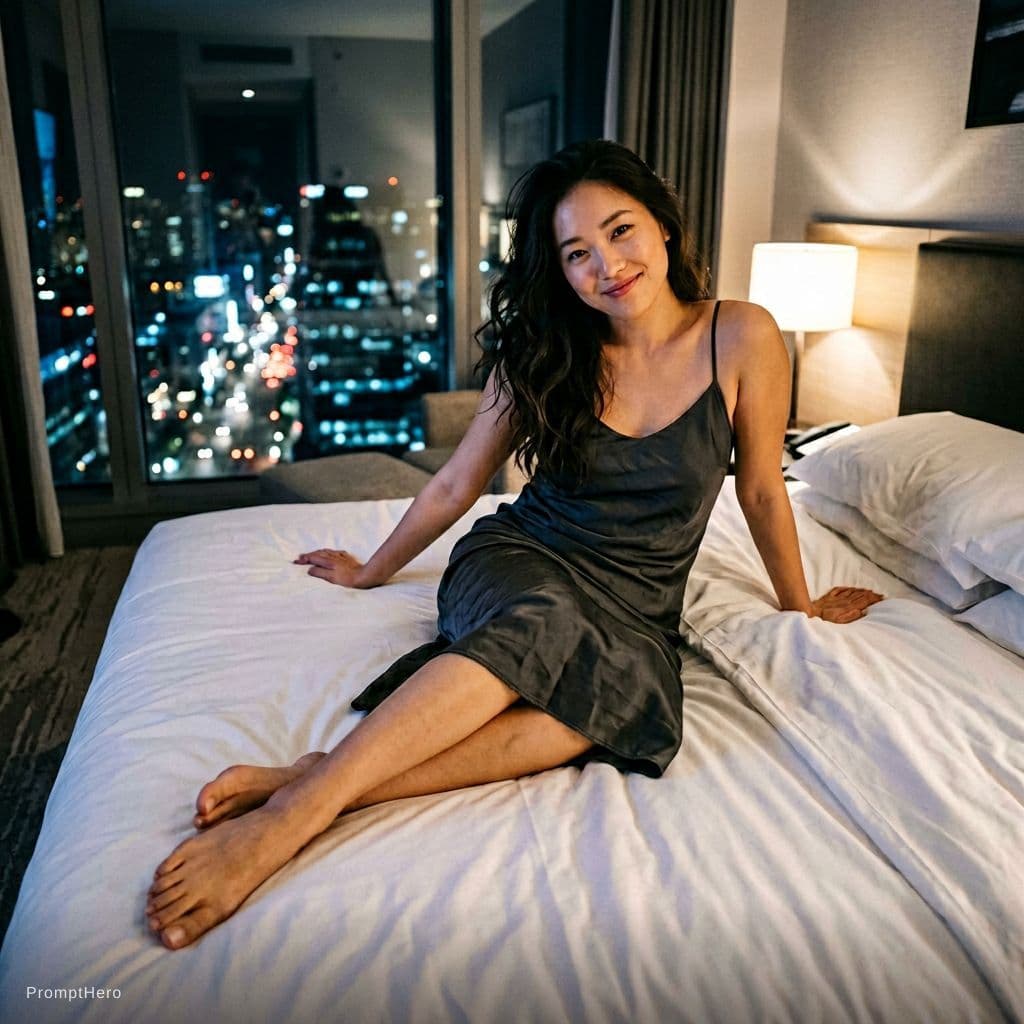 صورة مولدة بالذكاء الاصطناعي: Nano Banana prompt: a young East Asian woman with subtle Eurasian mixe... (نموذج Nano Banana - Nano Banana)