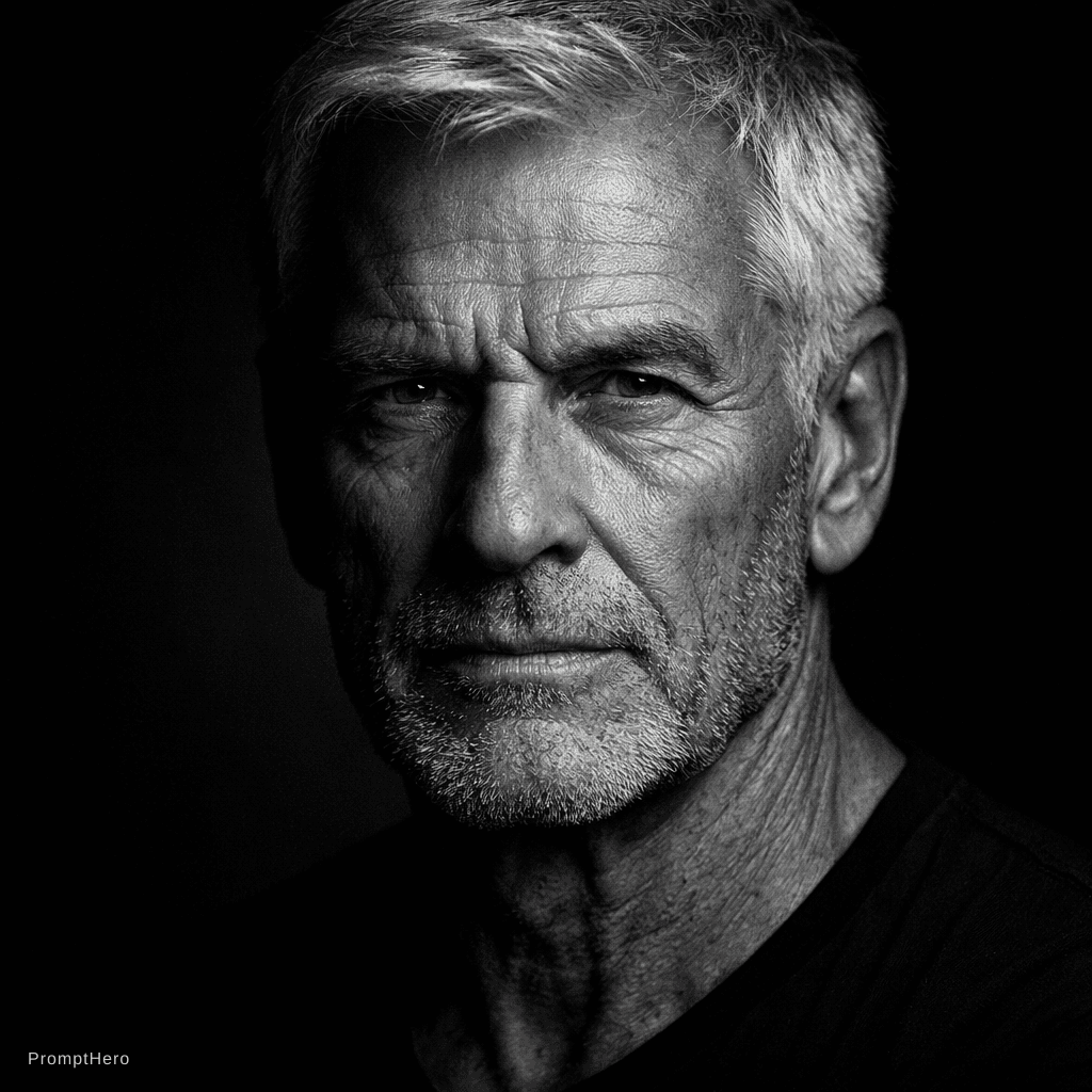 AI generated: ChatGPT Image prompt: High-definition black and white portrait of an att... (ChatGPT Image - ChatGPT Image)