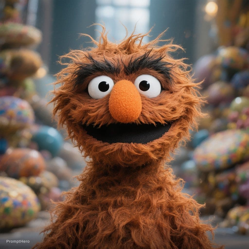 صورة مولدة بالذكاء الاصطناعي: Hero prompt: Oscar the grouch from sesame street (نموذج Hero - Hero)