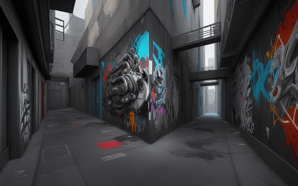 AI generated: DreamShaper prompt: Design a captivating wall art piece that fuses the... (DreamShaper - Logo Icon Design)