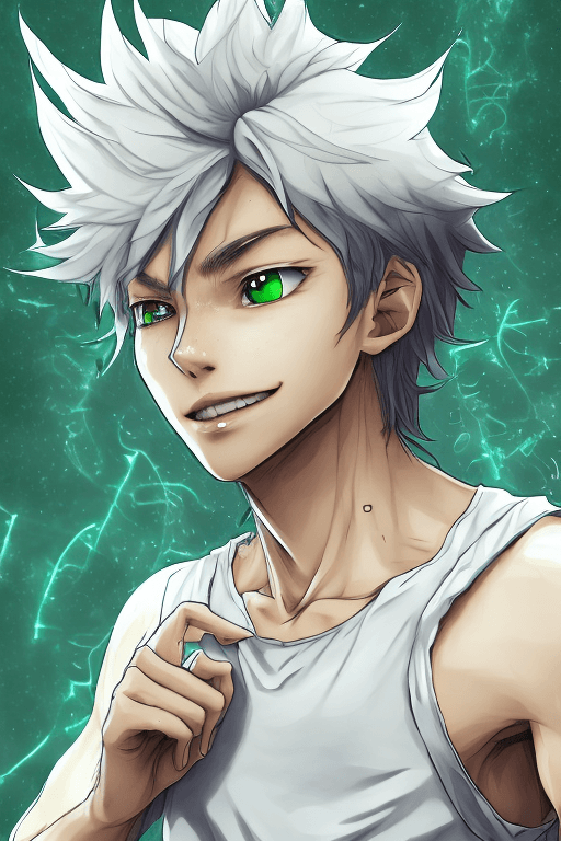 صورة مولدة بالذكاء الاصطناعي: Openjourney prompt: game 2d art, image of a young man with light gray ... (نموذج Openjourney - Anime)